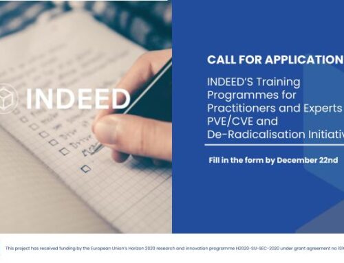 Call for application to the INDEED’s Training Programmes for Practitioners and Experts in PVE/CVE and De-Radicalisation Initiatives